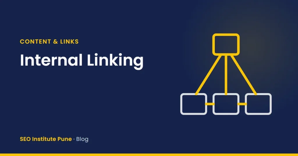 One page connected to three pages, representing internal links in a site structure